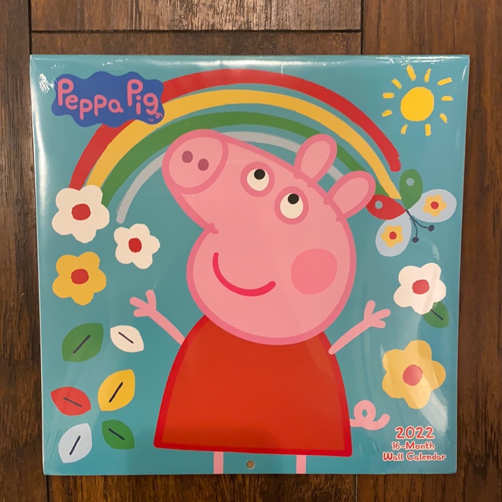 Peppa🐽Pig  2022 16-Month Wall Calendar